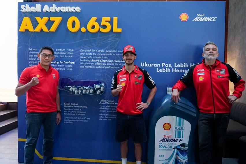 Shell Advance Bareng Pecco Bagnaia Luncurkan Oli Baru