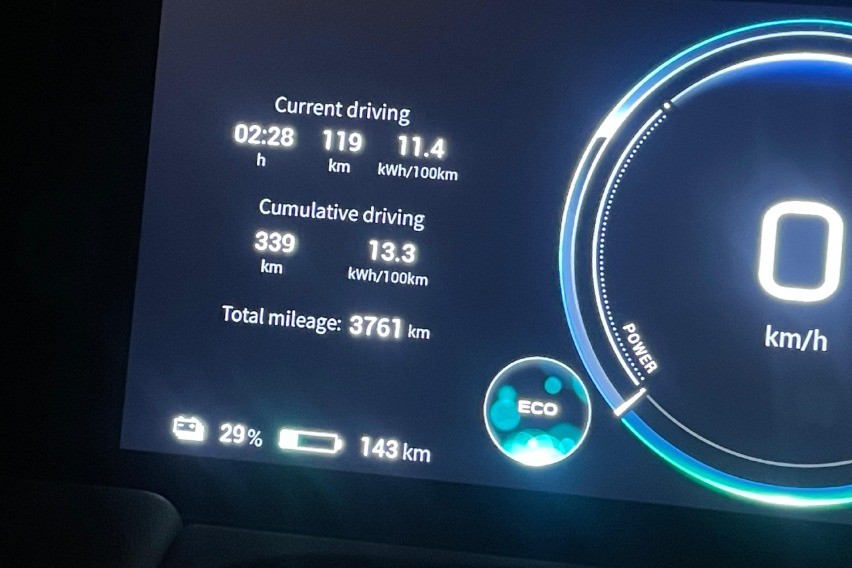 Konsumsi Energi AION Y Plus