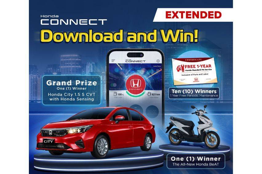 Honda Cars PH extends ‘Download and Win’ raffle promo