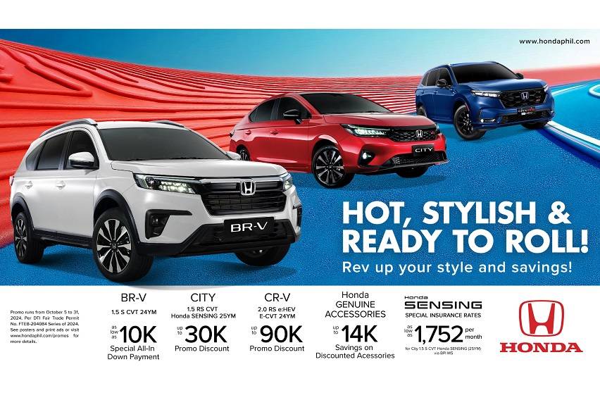 Honda Cars PH rolls out promo for BR-V, City, CR-V 