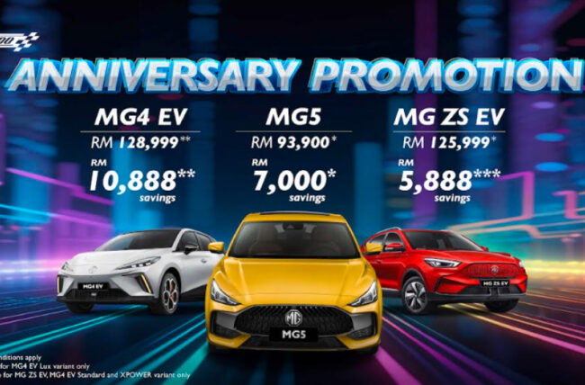 Mg Motor malaysia anniversary promotion 2024