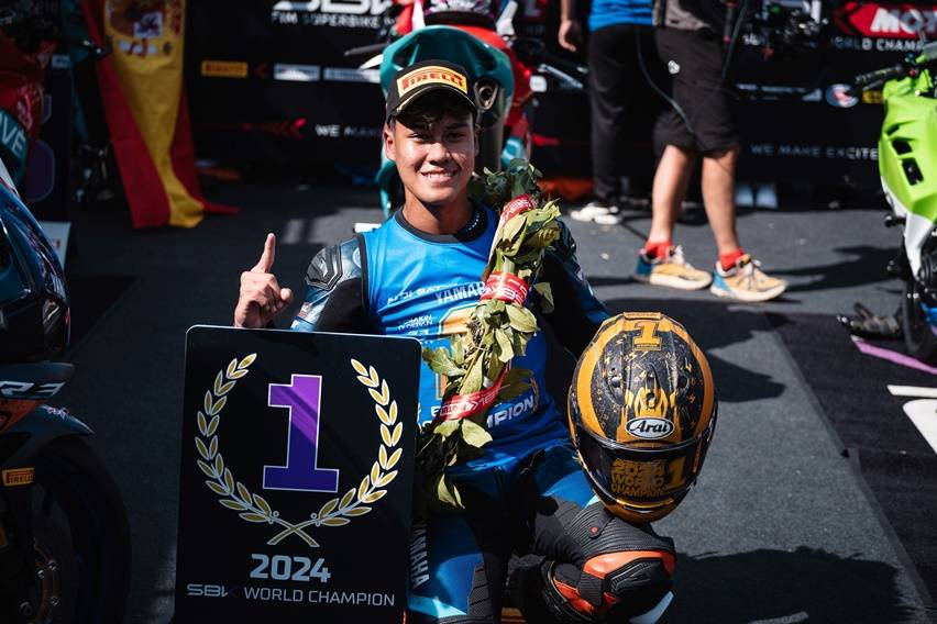 Rider Indonesia Catat Sejarah, Aldi Satya Mahendra Juara Dunia WorldSSP 300