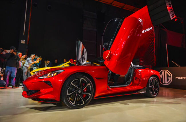 2024 MG Cyberster Malaysia door opening