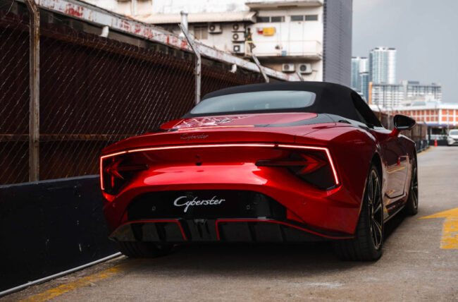 2024 MG Cyberster Malaysia rear view