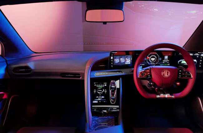 MG Cyberster Malaysia dash