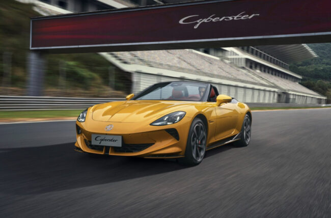 MG Cyberster Malaysia yellow colour