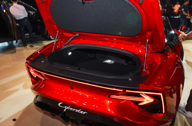 2024 MG Cyberster Malaysia boot