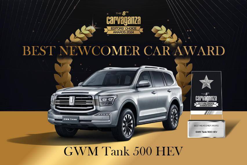 Carvaganza Editors' Choice 2024, Best Newcomer Car Award: GWM Tank 500 HEV