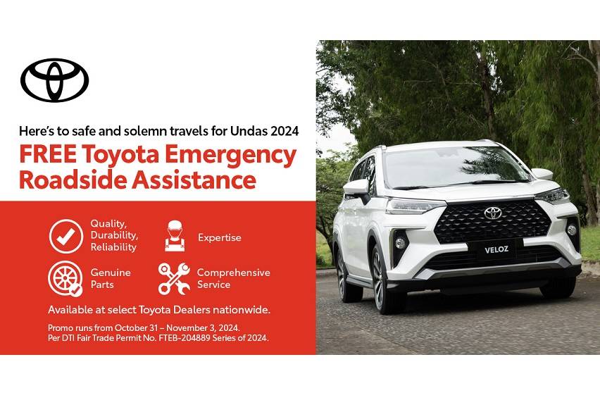 Toyota PH to provide roadside assistance during 'Undas' break 