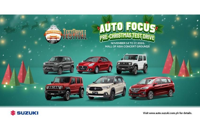 Suzuki PH to join 2024 Auto Focus Pre-Christmas Test Drive Festival