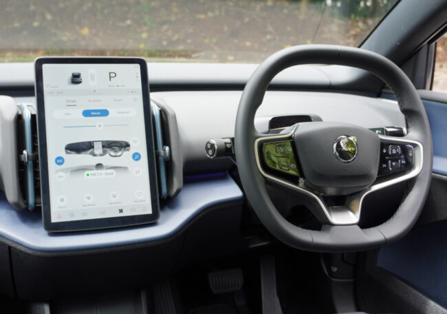 Volvo Ex30 steering wheel