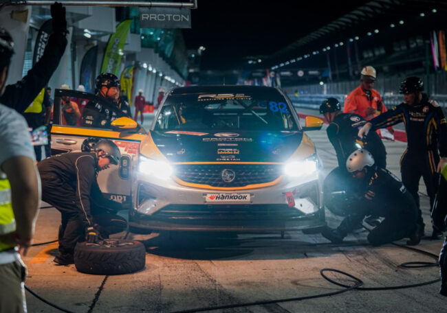 Proton S70 R3 racing at nights SIC
