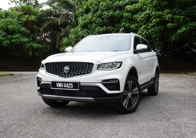 Proton X70 facelift front end view