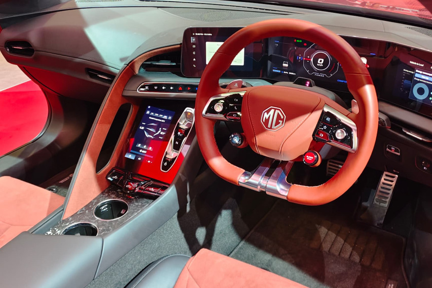 MG Cyberster interior dashboard