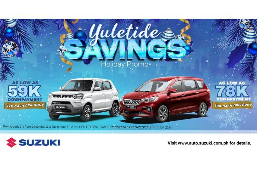 Suzuki PH launches ‘Yuletide Savings Holiday Promo’