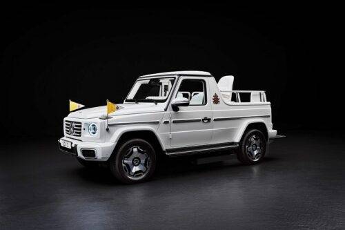 Mercedes-Benz modifies an electric G-Class to serve as latest 'Popemobile'