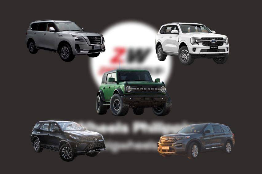 Zigwheels PH Top 5 most searched SUV models for 2024