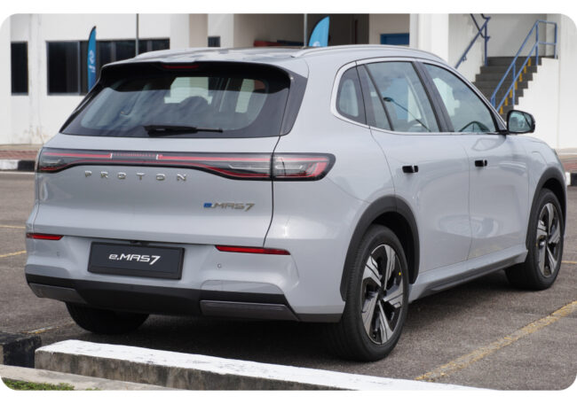Proton emas7 launch rear view