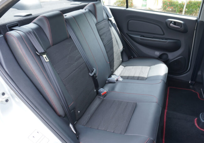 Proton Saga rear seats