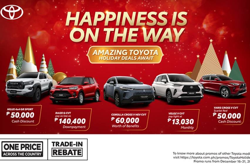 Toyota Motor PH rolls out deals for Dec. 2024