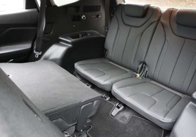Hyundai Santa Fe hybrid third row seats