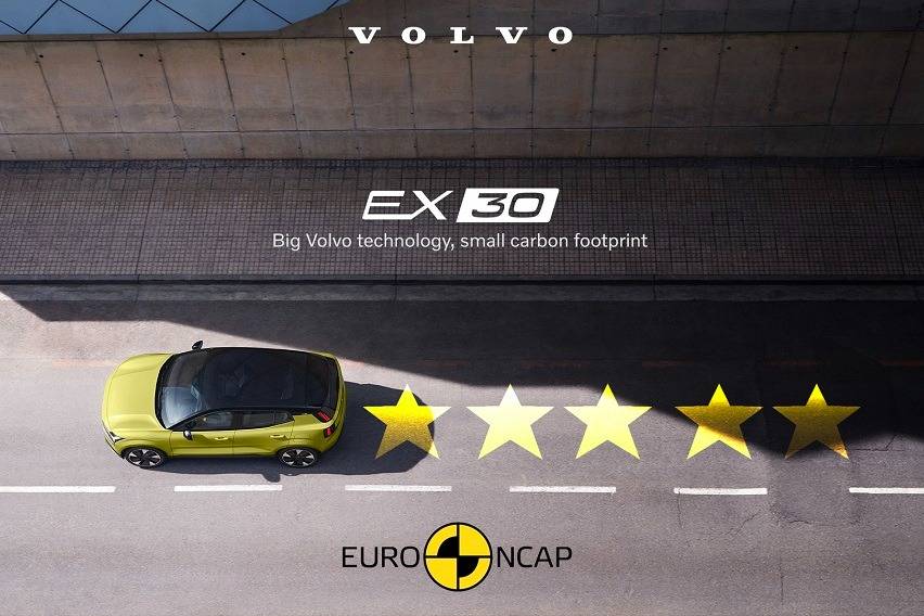 Volvo EX30 earns Euro NCAP 5-star safety rating