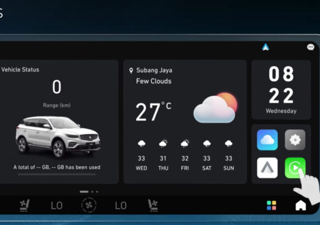 Proton X70 Android Auto 2025