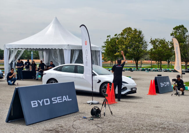 BYD Seal performance gymkhana