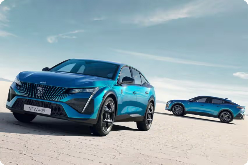 Peugeot 408 front and rear