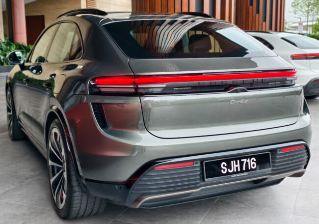 Porsche Macan turbo rear view Malaysia