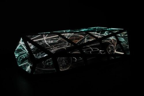 Aston Martin Vanquish inspires massive light sculpture