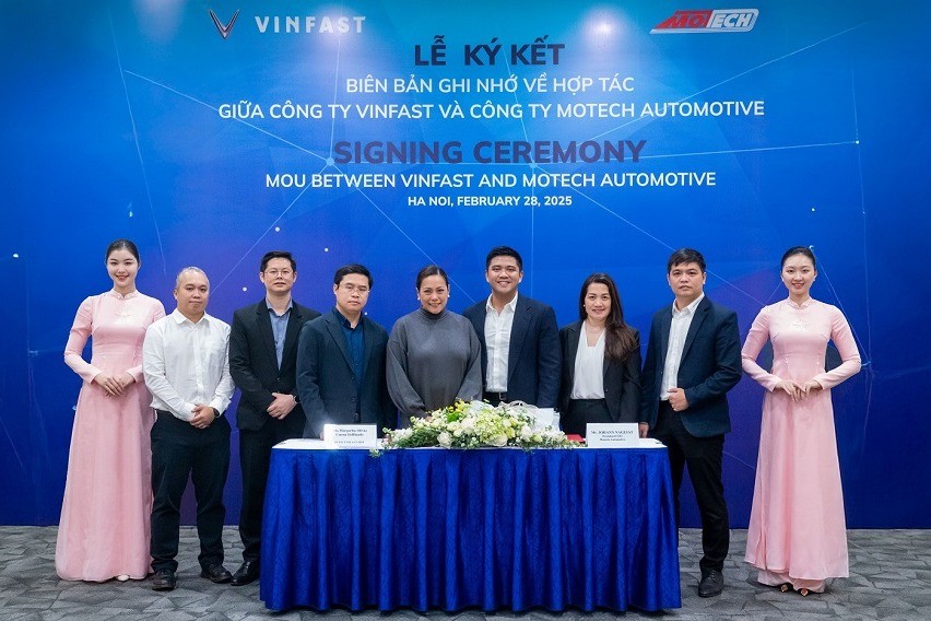 VinFast, Motech ink partnership to assure aftersales support in PH