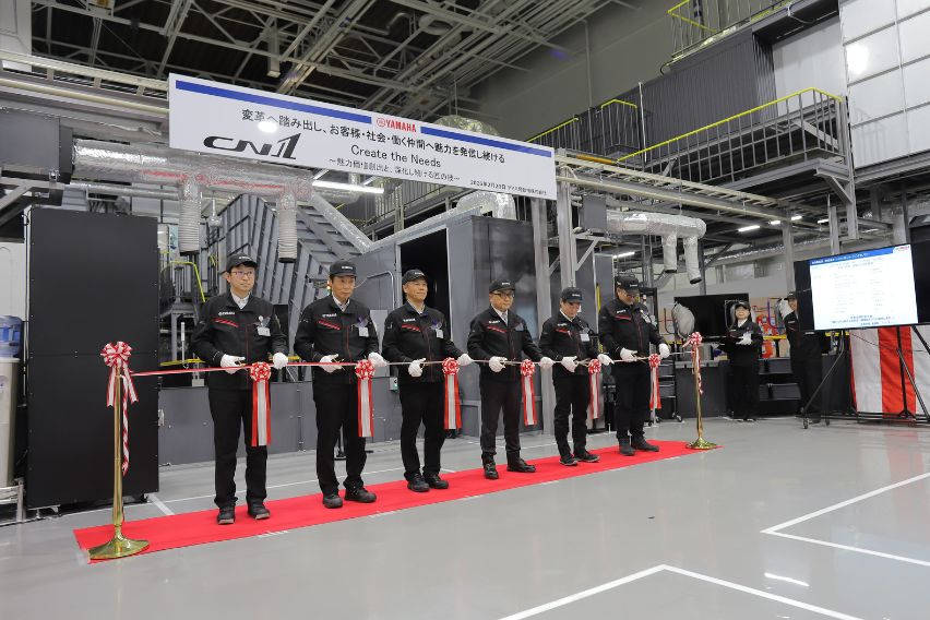 Yamaha Motor opens carbon-neutral painting production line in Japan