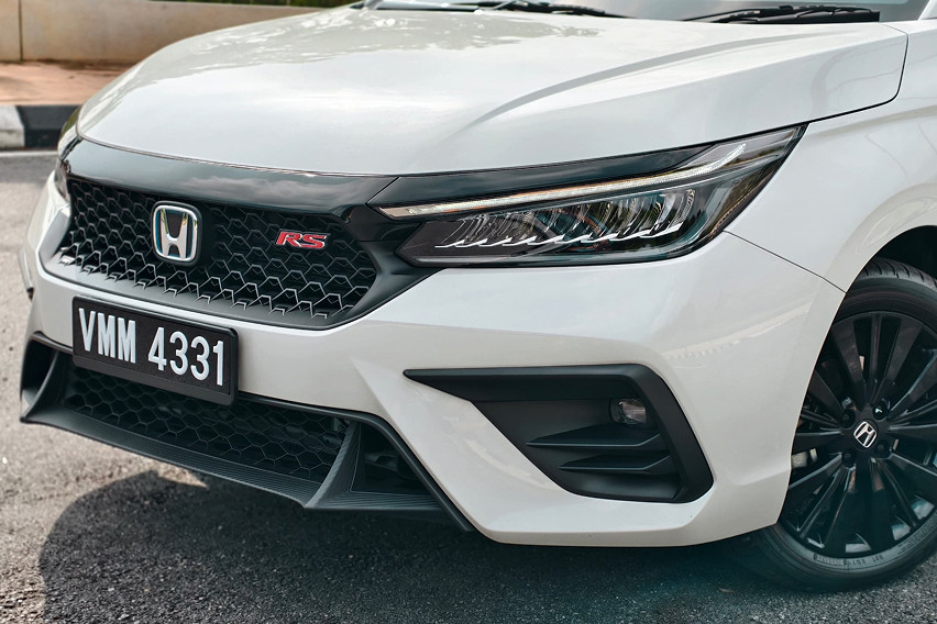 Honda City hatchback front three quarter view