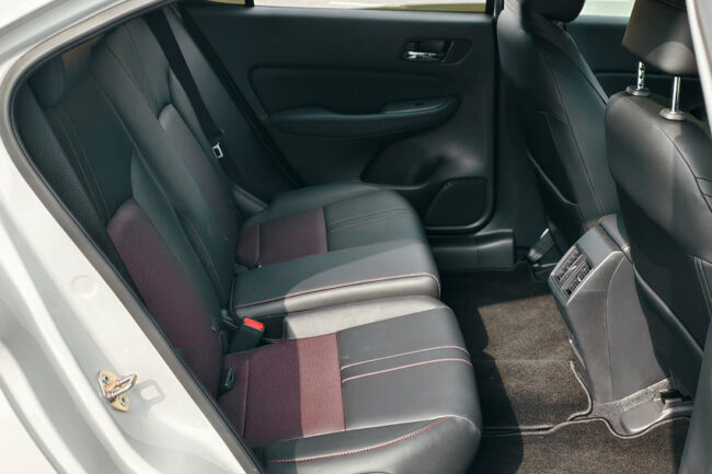 Honda City Hatchback rear seats