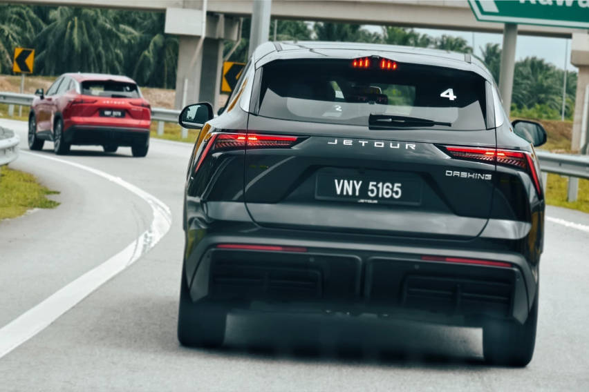 Jetour Dashing rear view handling