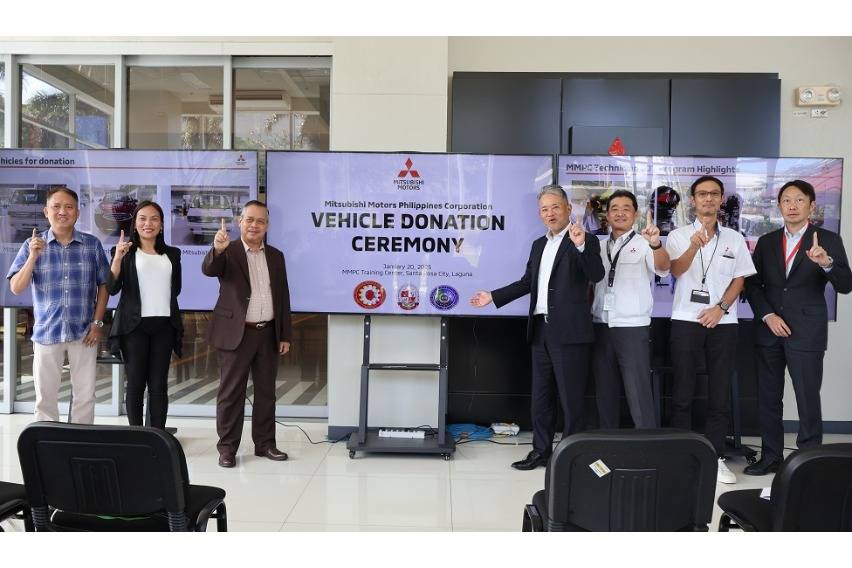 Mitsubishi Motors PH shares vehicles to 3 schools