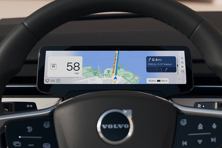 Volvo EX90 instrument cluster