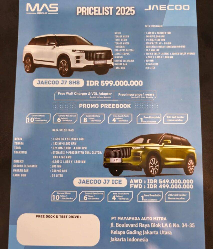Jaecoo di OTO Mall Exhibition MKG 2