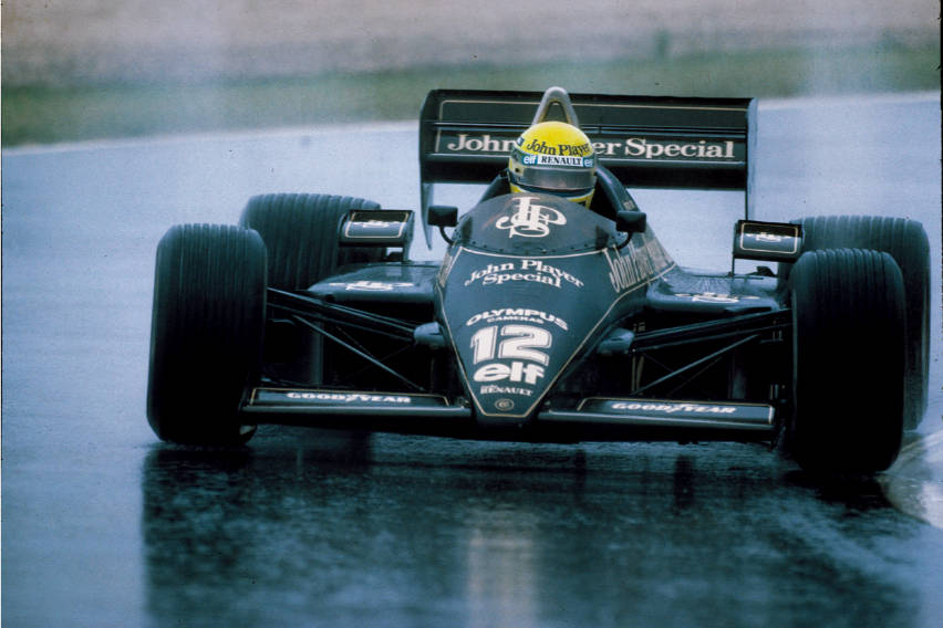 Lotus honors Senna’s 1st F1 victory at Estoril by fielding 97T race car Lotus honors Senna’s 1st F1 victory at Estoril by fielding 97T race car