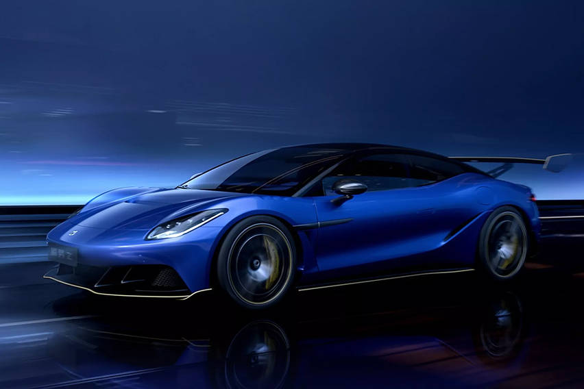 Denza Z EV concept sports car revealed with fold-away steering wheel Denza Z EV concept sports car revealed with fold-away steering wheel