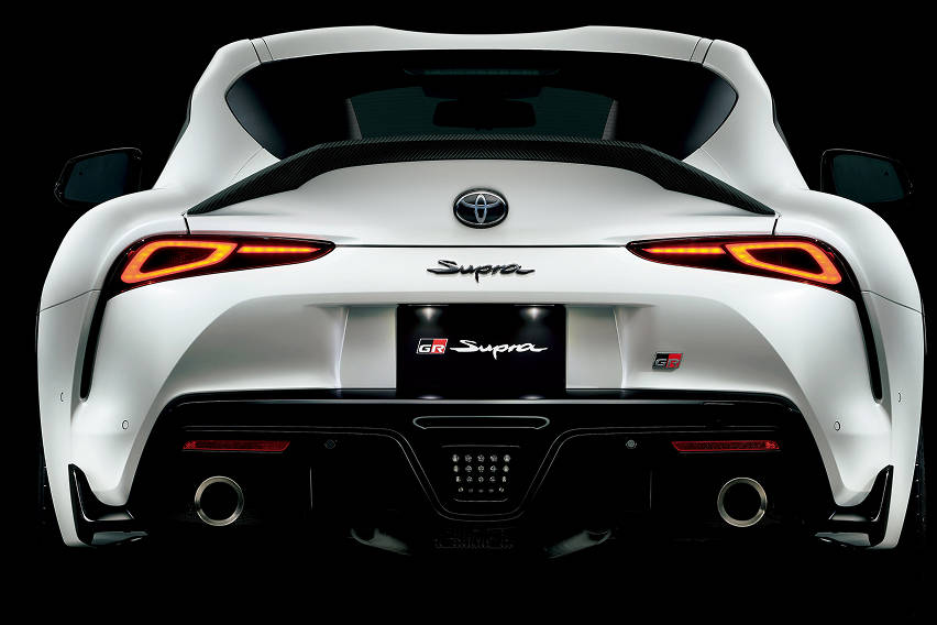 GR Supra Track Edition rear view