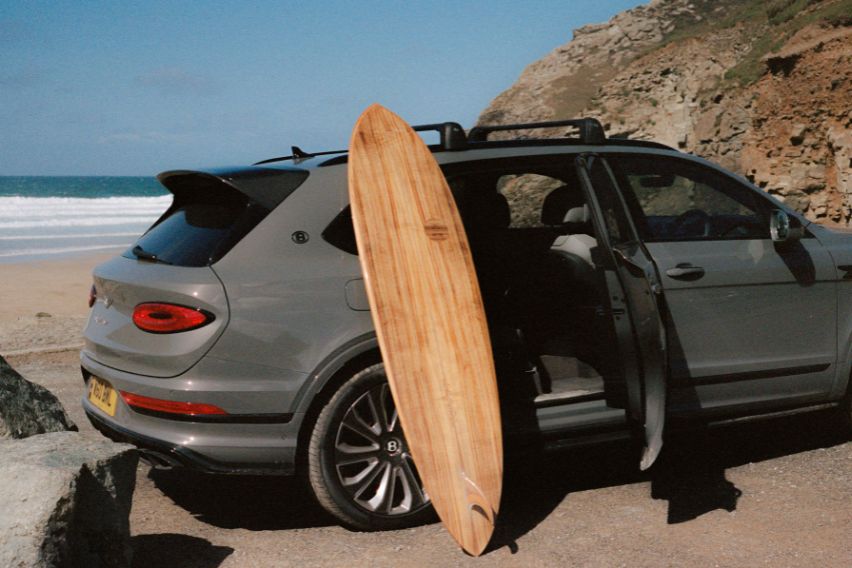 Bentley craft unique surfboard for charity