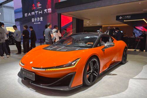 Deretan Mobil di Booth GAC Group Shanghai Auto Show 2025 Deretan Mobil di Booth GAC Group Shanghai Auto Show 2025