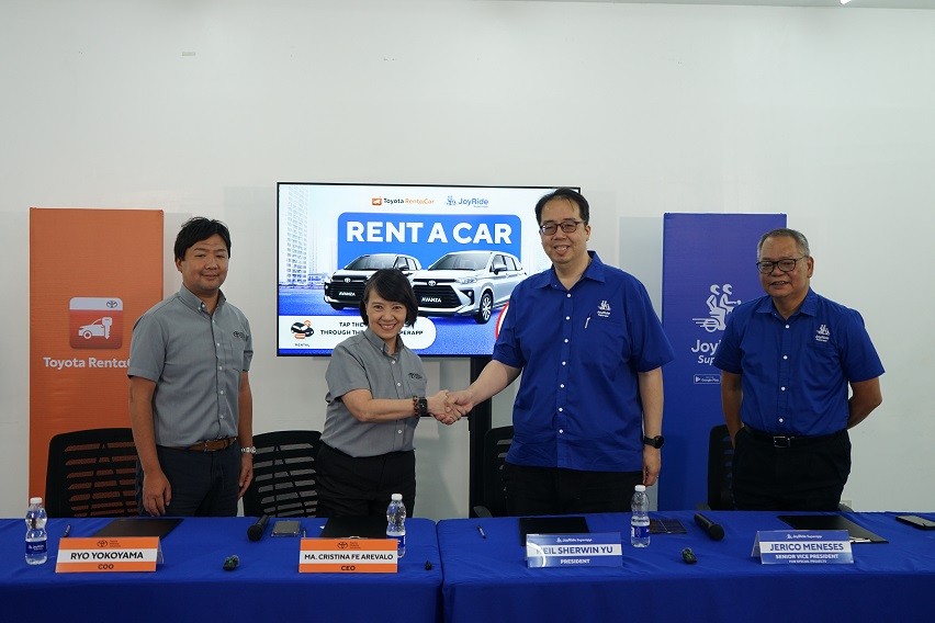 Toyota Rentacar now available in Joyride app
