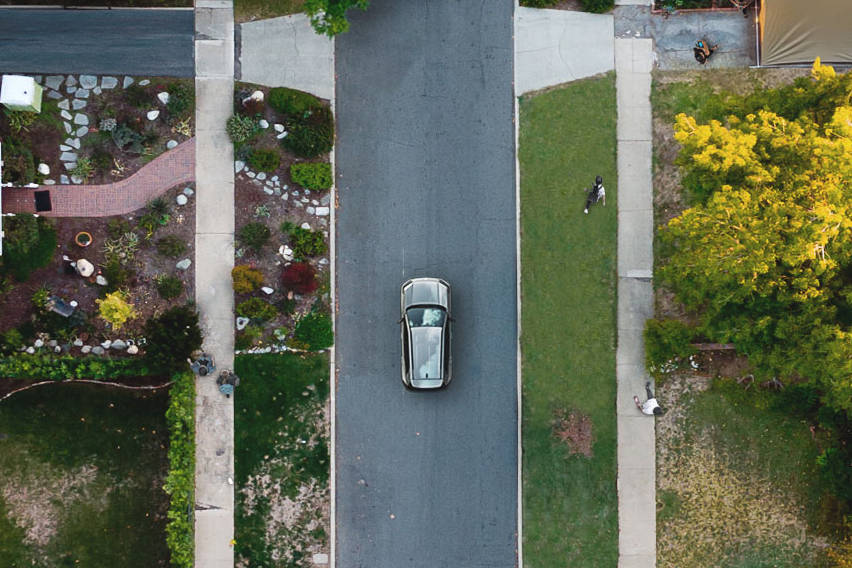 Toyota rav4 aerial view