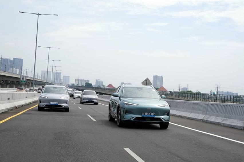 Test drive Geely EX5 Jakarta-Bandung