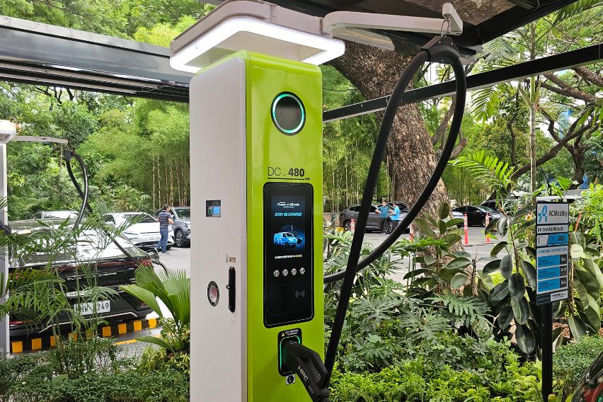 ACMobility EV charging station Makati City