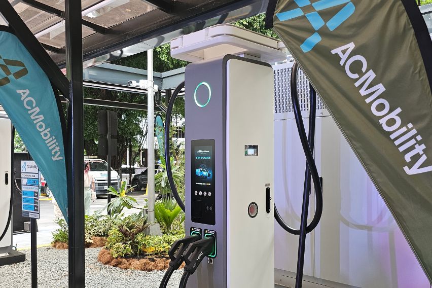 ACMobility EV charging station Makati City