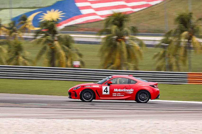 Subaru Malaysia trackday 2025 side view